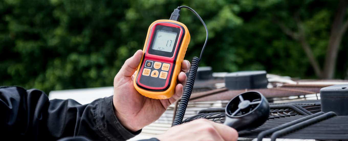 Air tightness testing professionals at work